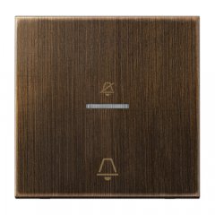 Taustiņš viesnīcām, simbols netraucēt un zvans, Serie LS, Messing antik