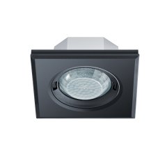 360° ceiling-mounted presence detector, recessed-mounted, approx. range Ø 8 m, remotely controlled, square black