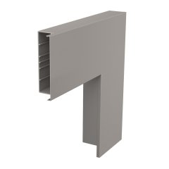 Plakanais stūris 560,5x210x80, PVC, akmens pelēks, 7030