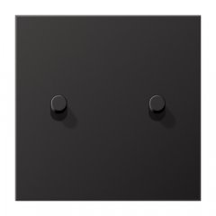 Virsma slēdžiem, 1-viet, 2 cilindrisks rotācijas slēdzis, Serie LS 1912, tumša (lackiertes Aluminium)