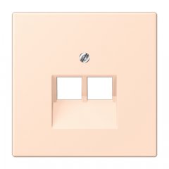 Virsma IAE/UAE-datu rozetei 2 x 8-polig, termoplasts lakots, Serie LS, rose pâle