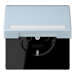 Kontaktligzda SCHUKO, 16 A 250 V ~, marķējams, ar bērnu drošību un vāciņu, termoplasts krāsots, Serie LS, outreme