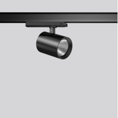 DEECOS S mini track-in, 20 W, 2300 lm, 927, black, on/off Surface mounted projectors, D 87 H 135, 31