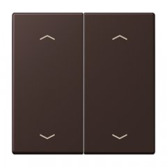 Taustiņs KNX slēdzim, ar virzienrādītāju 2-viet, Serie LS, terre d’ombre brûlée 59