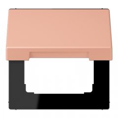 Rozetes vāks ar atsperi, termoplasts krāsots, Serie LS, rose clair