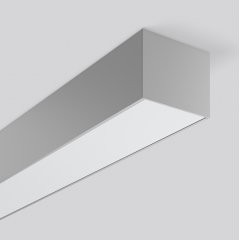 Gaismeklis LESS IS MORE vario, 13 W, 1600 lm, 830, silver, DALI Ceiling and wall luminaires, L 851 B 110 H 88, Plastic (PMMA) prismatic