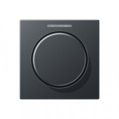 Centrālplate ar indikācijas logu KNX rotējošajam sensoram, termoplasts lakots, Serie A, anthrazit matt