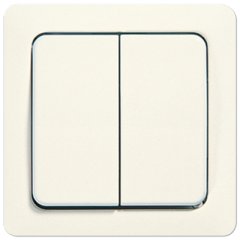 Taustiņs 2-viet, duroplasts, ST 550, ziloņkaula