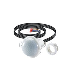 360° recessed ceiling-mounted presence detector, range approx. Ø 12 m, remotely controlled