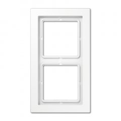 Rāmītis 2-vietīgs, vertikālā un horizontālā montāža, duroplasts, LS-DESIGN, balts