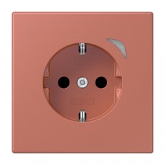 Kontaktligzda JUNG HOME SCHUKO, 16 A 250 V ~, skrūvju spailes, ar indikātoru un bērnu drošību, termoplasts krāsots