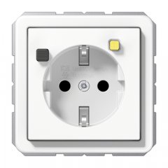Kontaktligzda FI-SCHUKO® ar RCD mehānismu 30 mA, Serie CD, balts