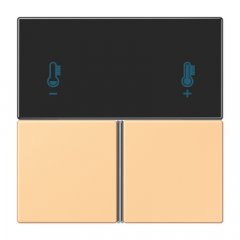 Taustiņs 3-viet, F40 KNX telpas kontrolierim, Serie LS, terre sienne claire 59