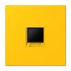 Virsma (ar fiksatoru) modulārai datu rozetei 1-vietīga, UMA-CAT6A, termoplasts lakots, Serie LS, le jaune vif
