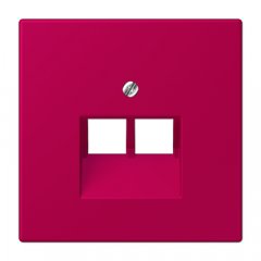 Virsma IAE/UAE-datu rozetei 2 x 8-polig, termoplasts lakots, Serie LS, rouge rubia