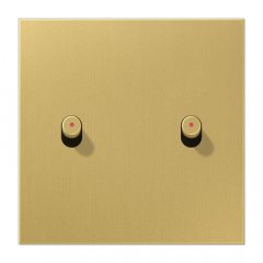 Virsma slēdžiem, 1-viet, 2 cilindrisks rotācijas slēdzis, Serie LS 1912, misiņš