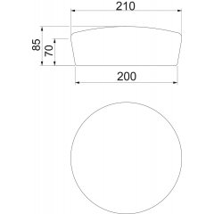 Aizbāžņi PYROPLUG® Peg ø200x70mm, brūns FBA-SN200