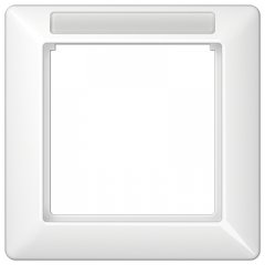 Rāmītis 1-vietīgs, vertikālā un horizontālā montāža, termoplasts, AS 500, balts