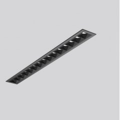 Gaismeklis BEAMLINE SLIM, 36 W, 2950 lm, 930, black, on/off Recessed ceiling luminaires, L 435 B 45 H 2 HEL 60, Mini-Reflector-System