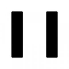 Taustiņs 1-viet, F50, Serie A, melns