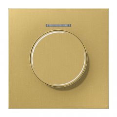 Centrālplate ar indikācijas logu KNX rotējošajam sensoram, Serie LS, misiņš